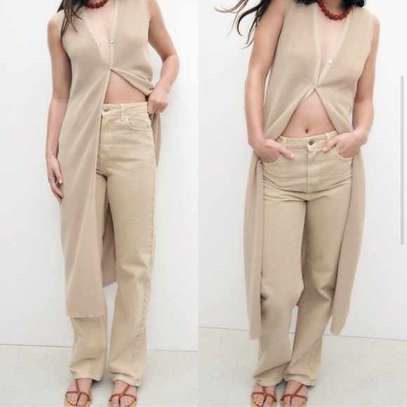 NWOT Zara Z1975 straight leg jeans, size 2. - Picture 5 of 5